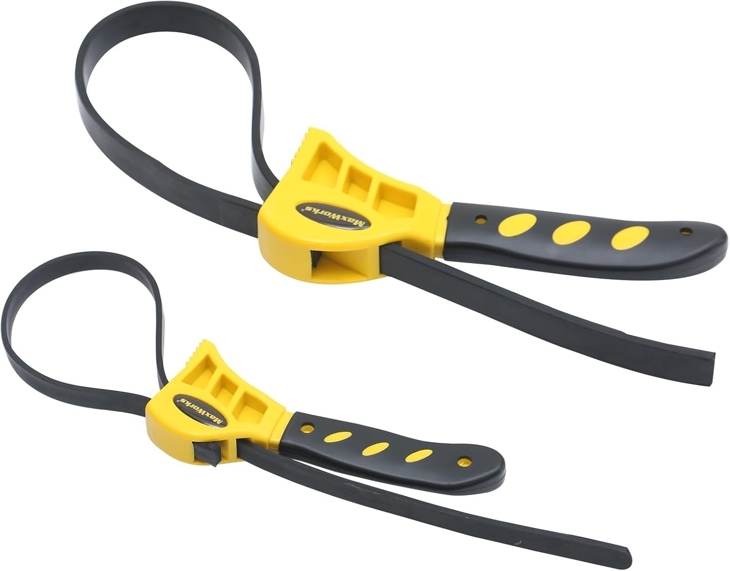 MaxWorks 2 Pack Strap Wrench Set Durable Non Slip Rubber Oil Filters Jars 51019 gallery