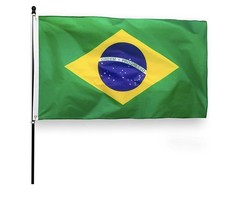 Brazil Flag 3×5 Ft Thick Polyester
