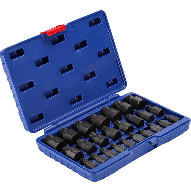 25Pcs Screw Extractor Set Hex Head Multi-Spline Easy Out Bolt Extractor Set NEW gallery