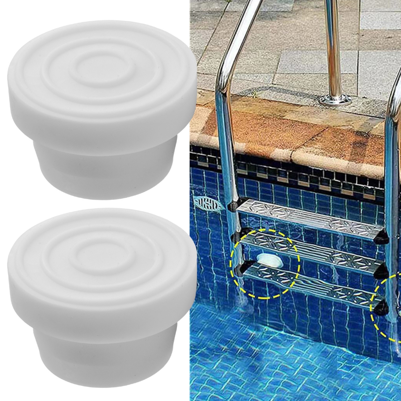 Practical Ladder Bumpers Replacement Part Rubber 2-Pack Easy To Install gallery
