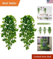Eco-Friendly Artificial Pothos Vines – Versatile Hanging Plant Set for All Rooms