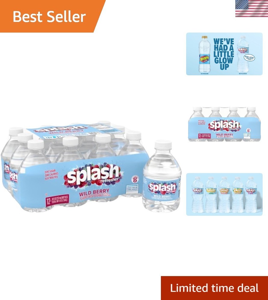 Refreshing Wild Berry Hydration - 12 x 8 Fl Oz Bottles, Zero Sugar & Calories