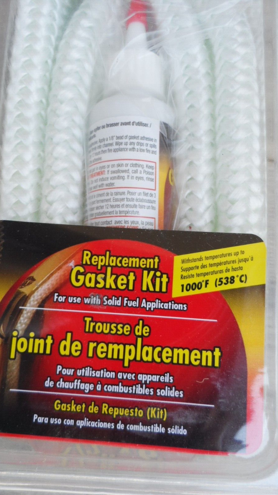 Imperial GA0189 Gasket Rope Replacement Kit 1/2" x 6' for Solid Fuel Application gallery