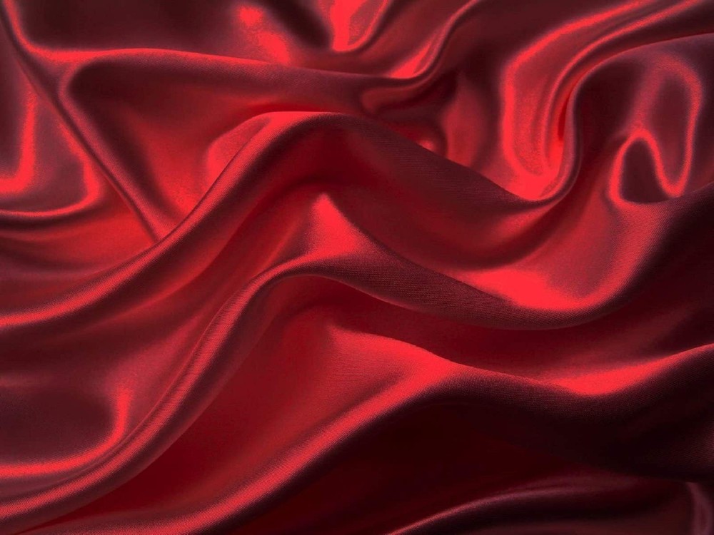 Mk Collection 4pc Soft Silky Satin Solid Color Deep Pocket Set (Red, King)