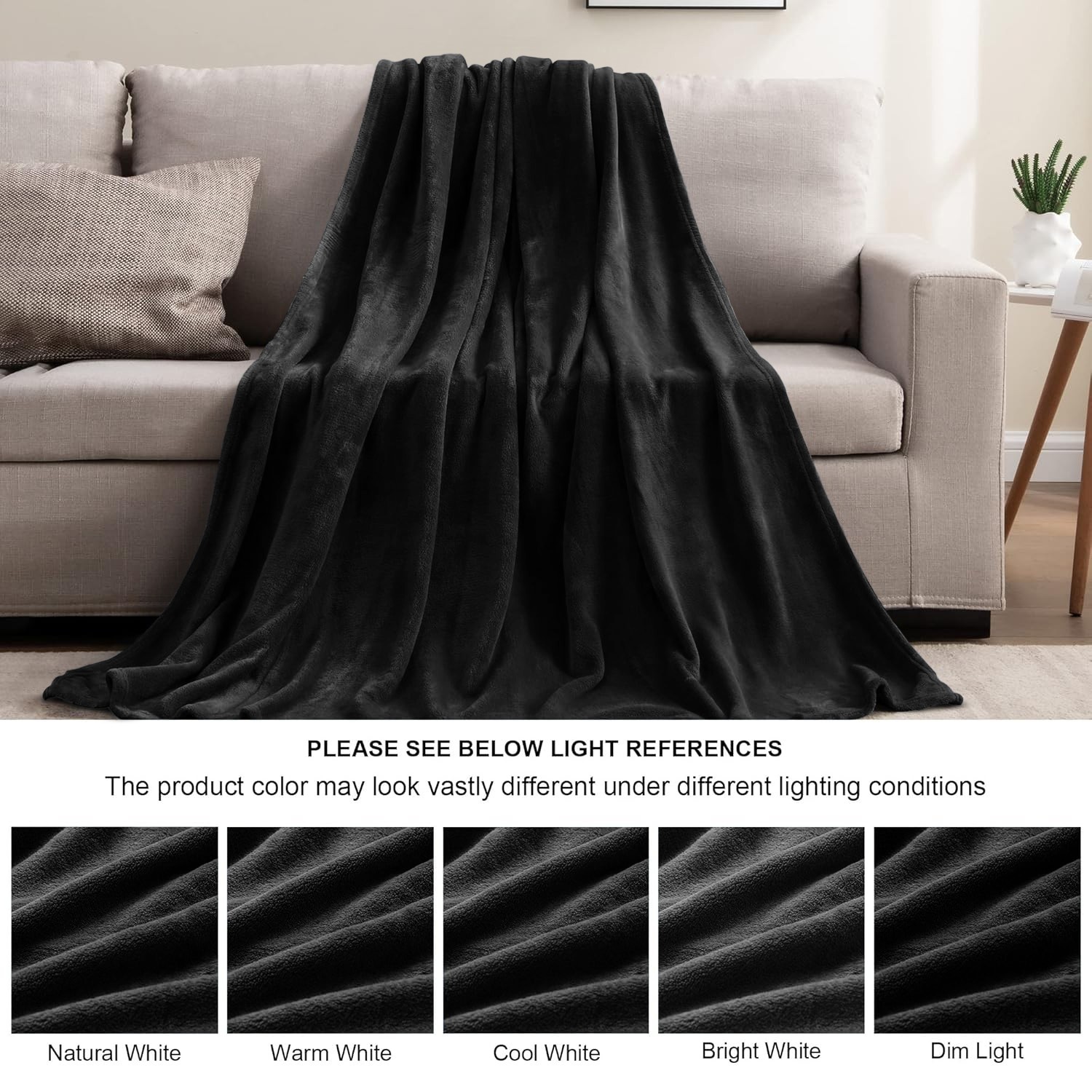 soft Reversible fleece blanket throw for sofa Couch bed blanket Christmas sale gallery