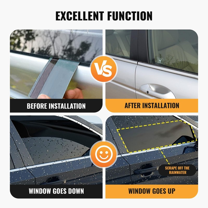 Auto Window Seal Weather Stripping for 2008-2012 Honda Accord 4-Door Sedan gallery
