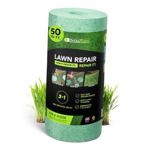 Biodegradable Grass Seed Mat, Year Round Green - 50 Sq Ft Quick Fix 50sqft gallery