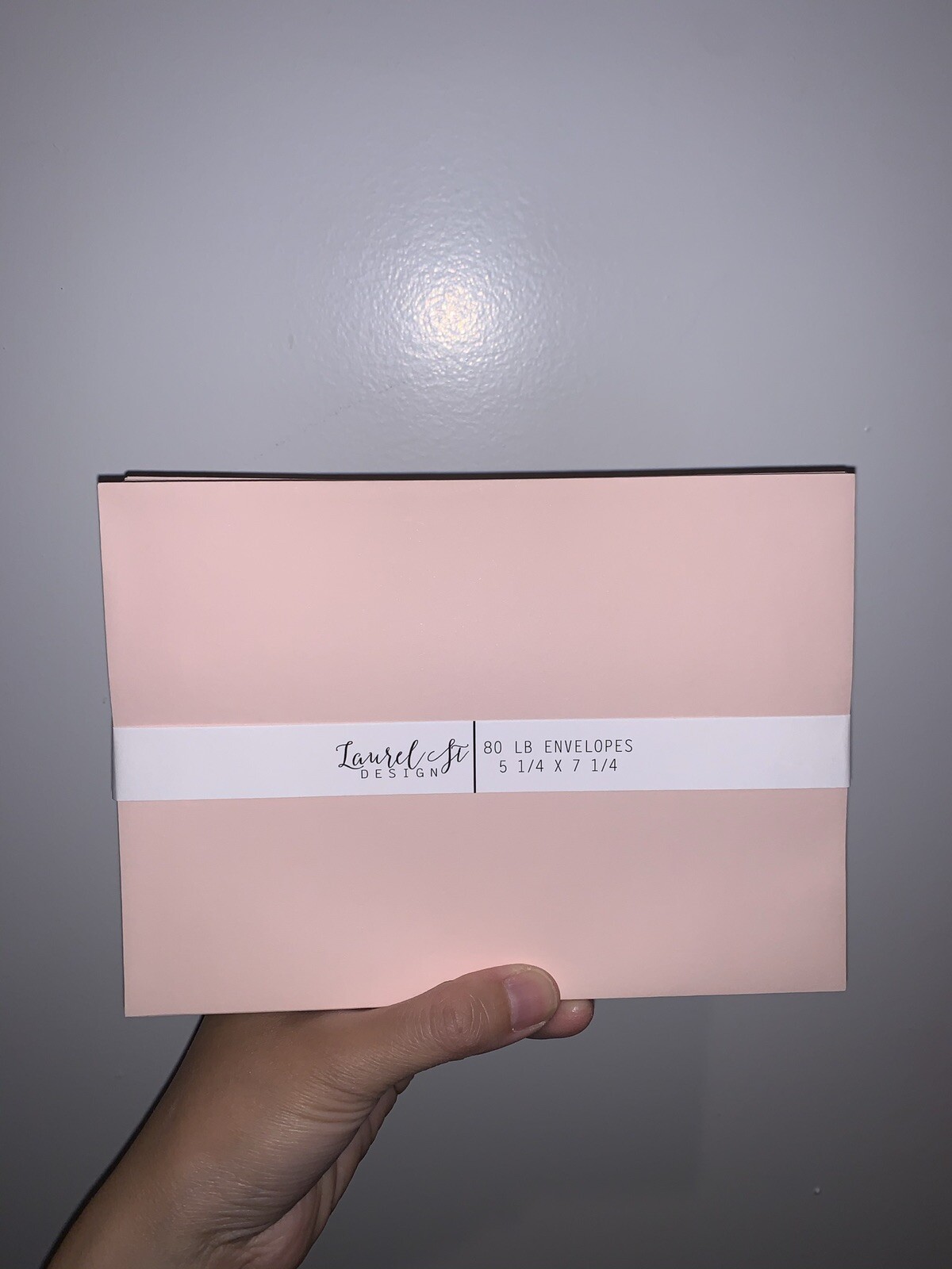 Blush (pink/peach) A7 Invitation Envelopes - 80lb 7 1/4” x 5 1/4” - Qty: 25 gallery