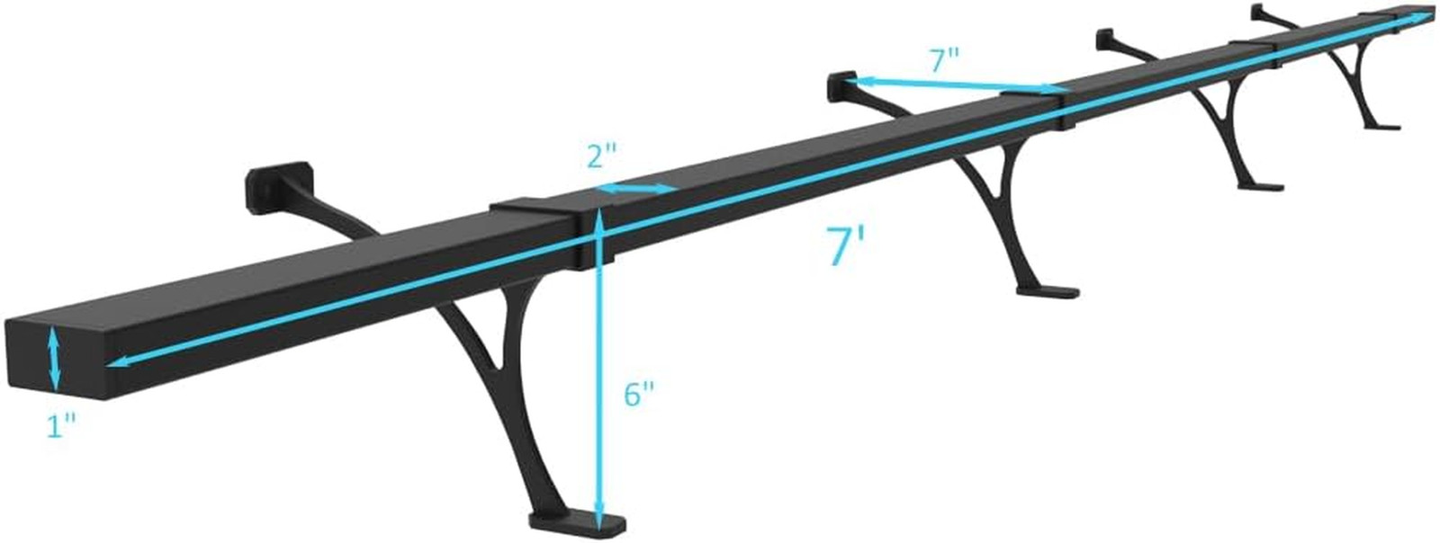 Foot Rail Kit - Railing Hardware Undercounter Mount Hardware Improve Comfort and gallery