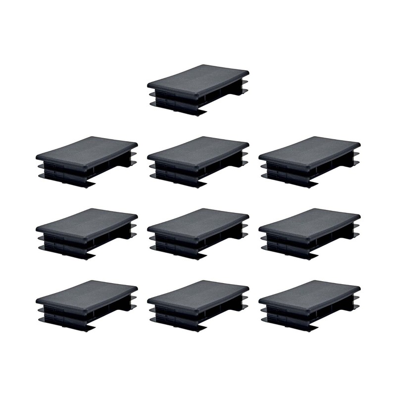 2" x 3" Rectangular Insert End Caps - Tubing Finishing Plugs, Chair Glides, 10 P gallery