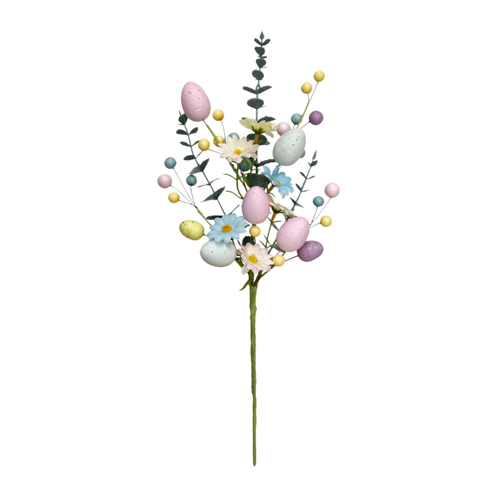 Easter Egg Stem Artificial Flowers Colorful Berries Decorative Floral Pick Fake gallery