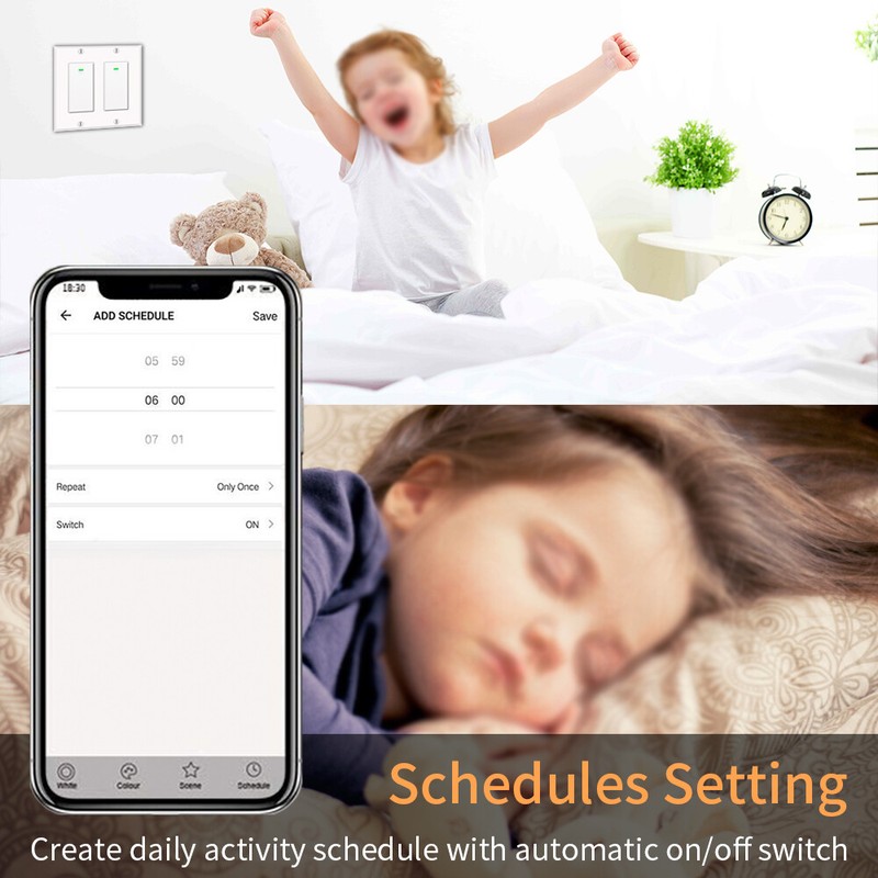 2 Gang Smart Switch , Compatible with Alexa and Google Home, No hub Required gallery