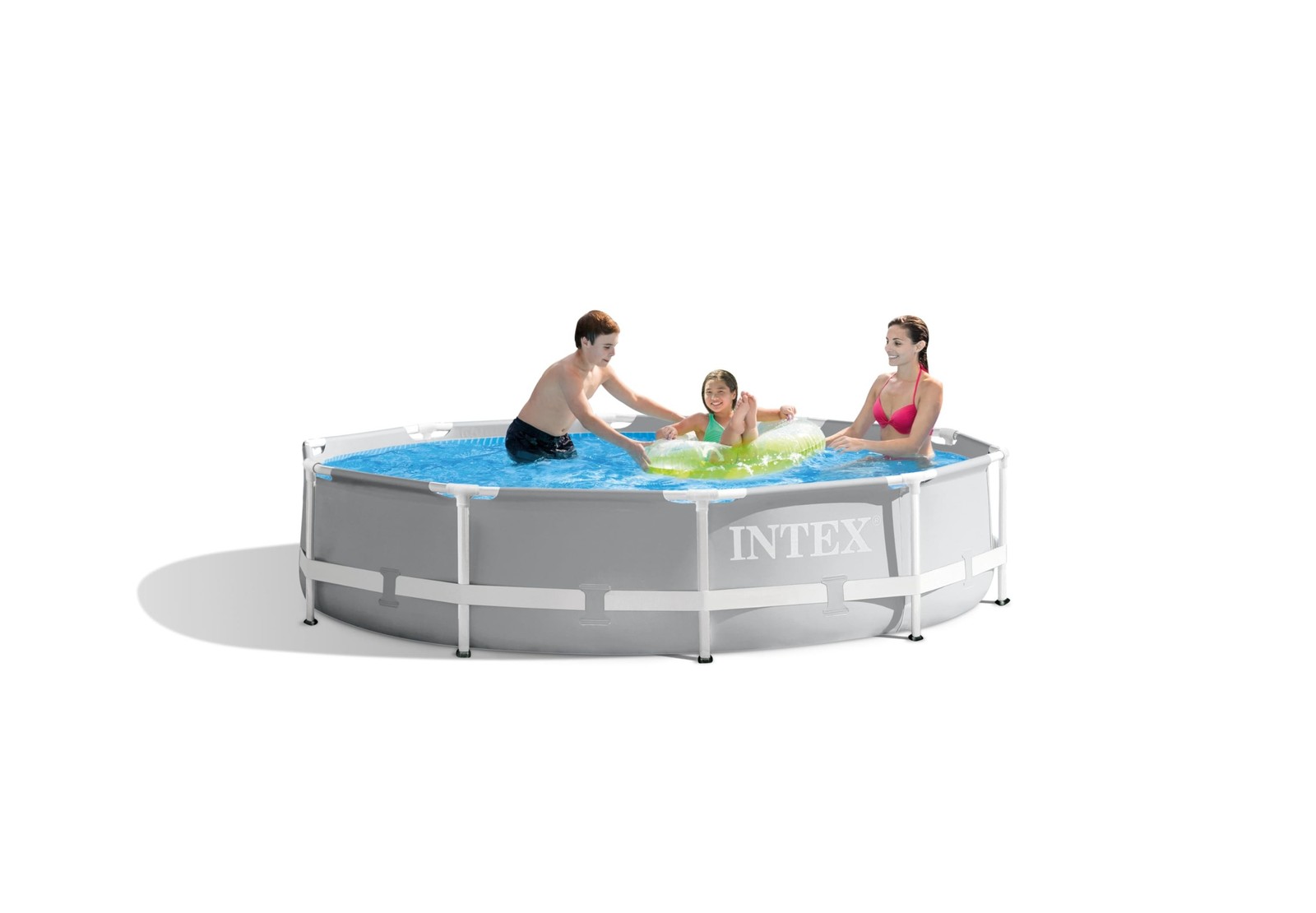 INTEX 26700EH Prism Frame Premium Above Ground Swimming Pool: 10ft x 30in – gallery
