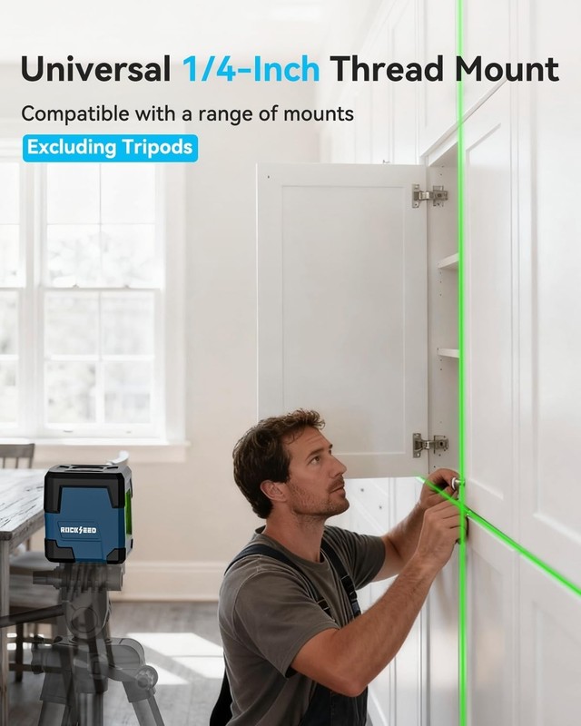 Laser Level Cross Line Self-Leveling Vertical Horizon Lines Rotatable 360 Degree gallery