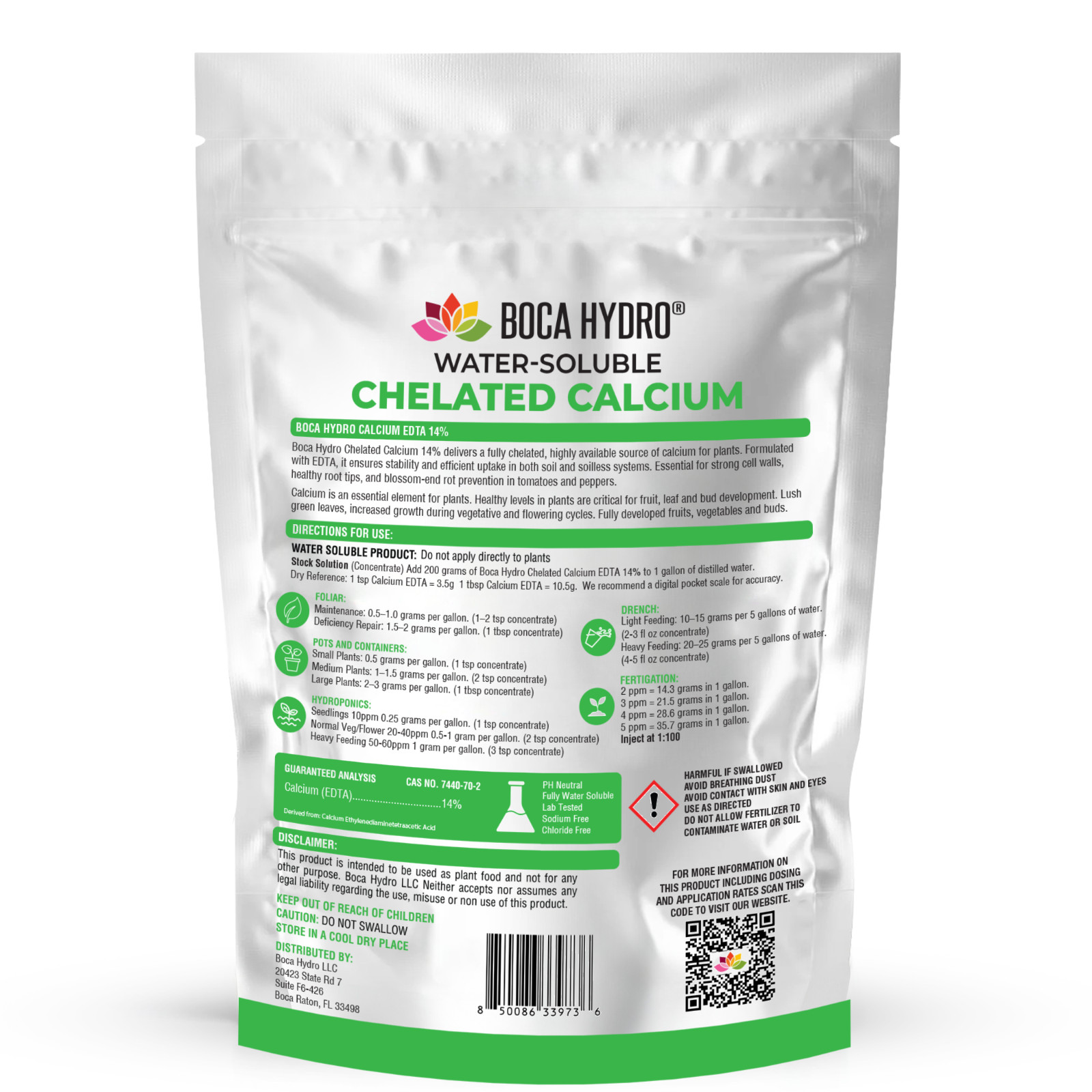 Boca Hydro Chelated Calcium 14% EDTA Water Soluble Nutrient Fertilizer gallery