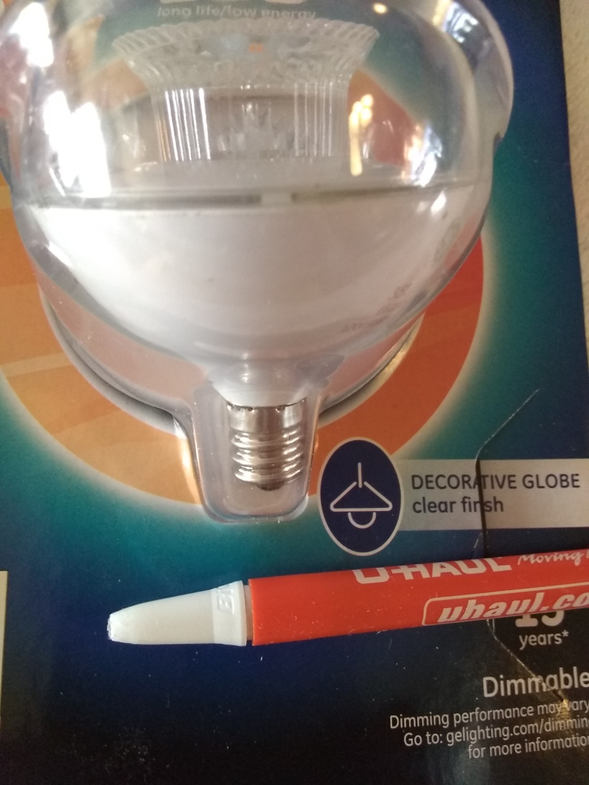 4 Packs NEW GE Led Bulb Decorative Globe G16 40 Watts gallery