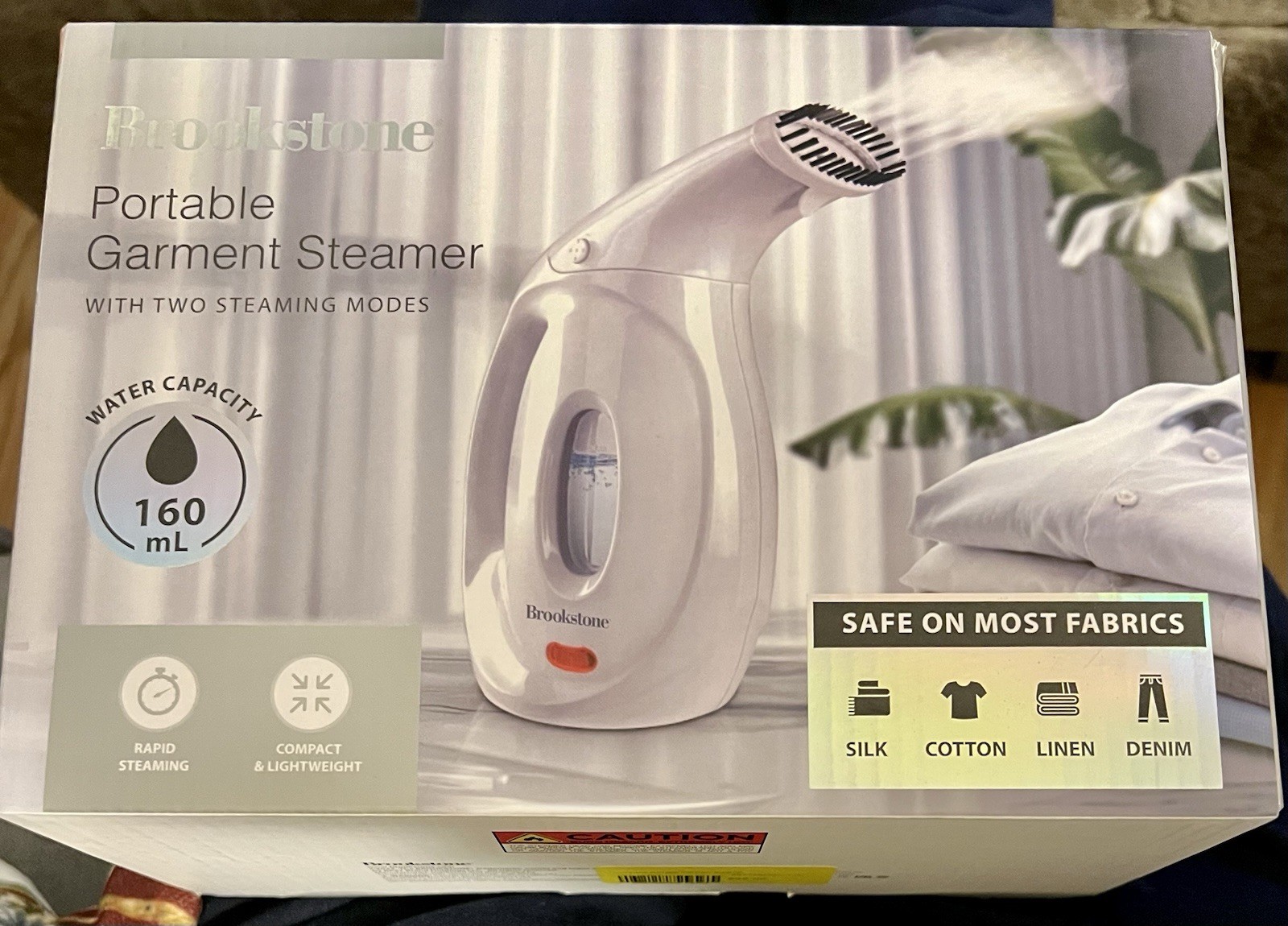 Brookstone Portable Garment Steamer 160mL Compact Lightweight, New In The Box‼️ gallery