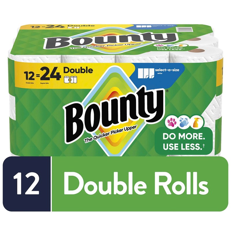 Bounty Select-A-Size Double Roll Paper Towels 12 Rolls 2-Ply 82 Sheets gallery