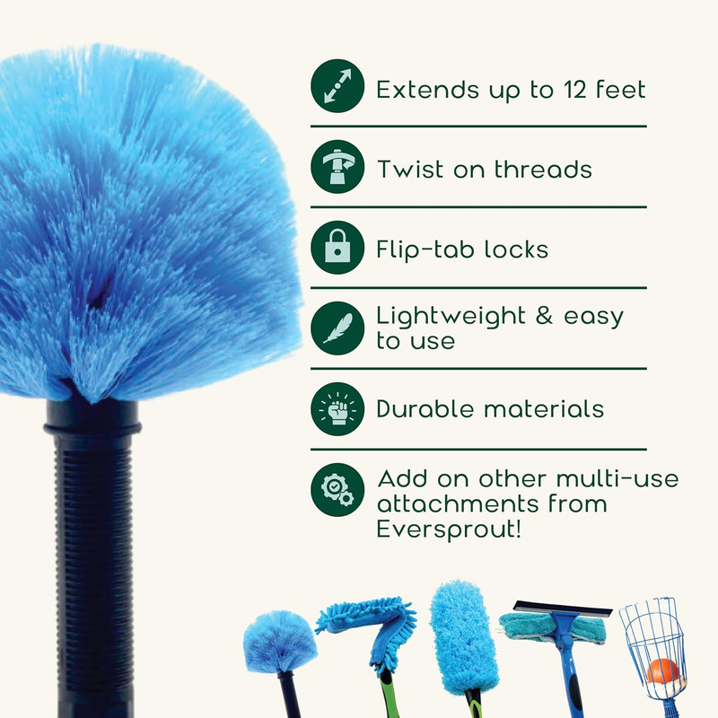 EVERSPROUT 5-To-12Ft Telescoping Durable Duster with Extension Pole – Lightweigh gallery