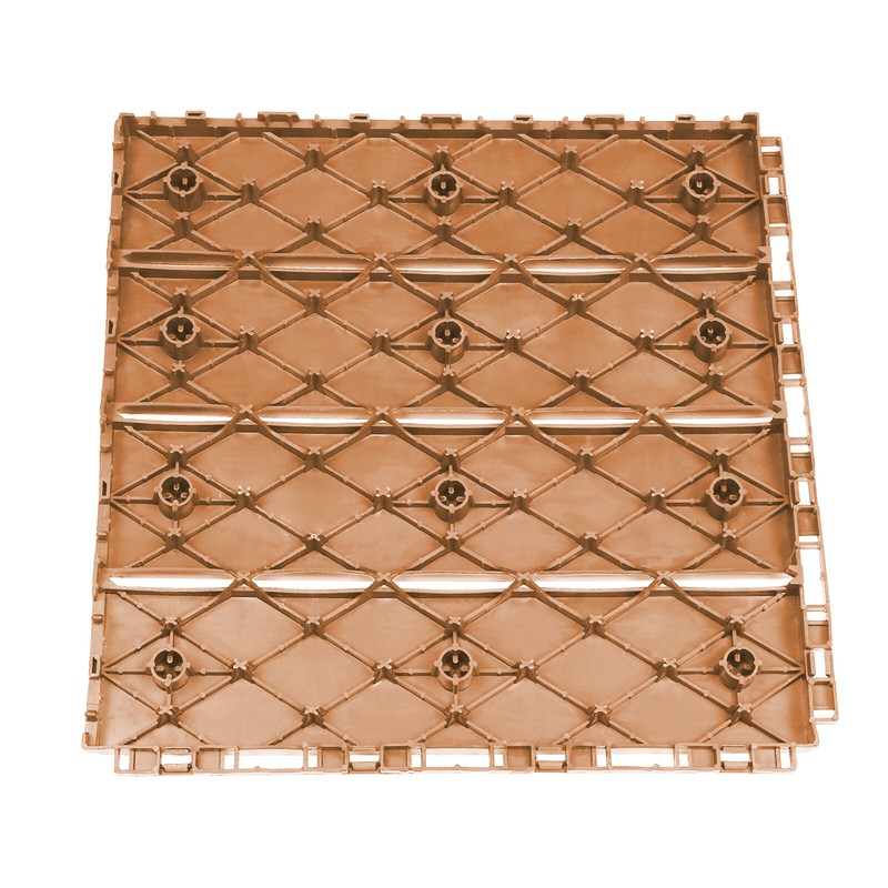 30X Plastic Interlocking Deck Tiles Dark Wood Grain Outdoor Patio Pavers 12"x12" gallery