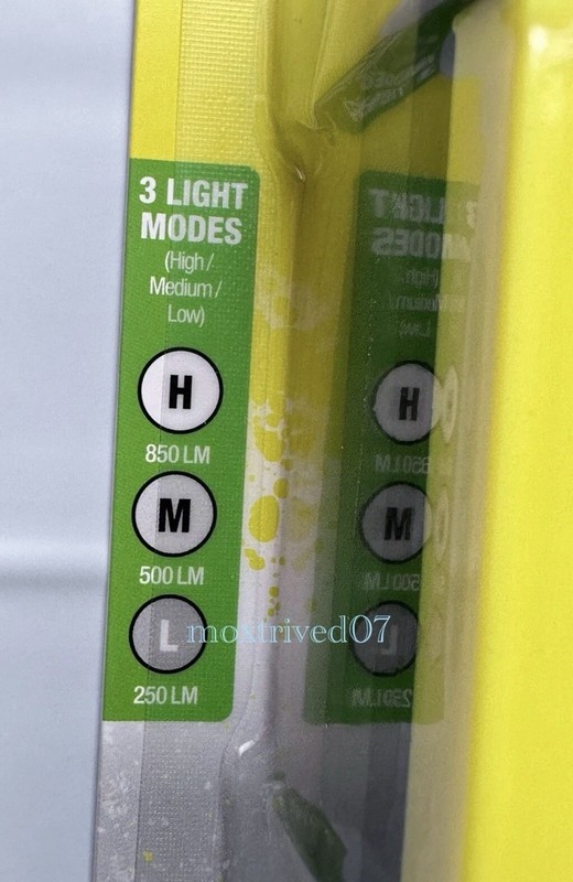 850 Lumen 2 Pack Portable Work Light, 3-Mode, AA Battery Operated, Swivel Stand gallery