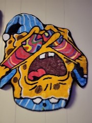 Cartoon Theme Multicolor Novelty Shape Polyester Modern Area Rug