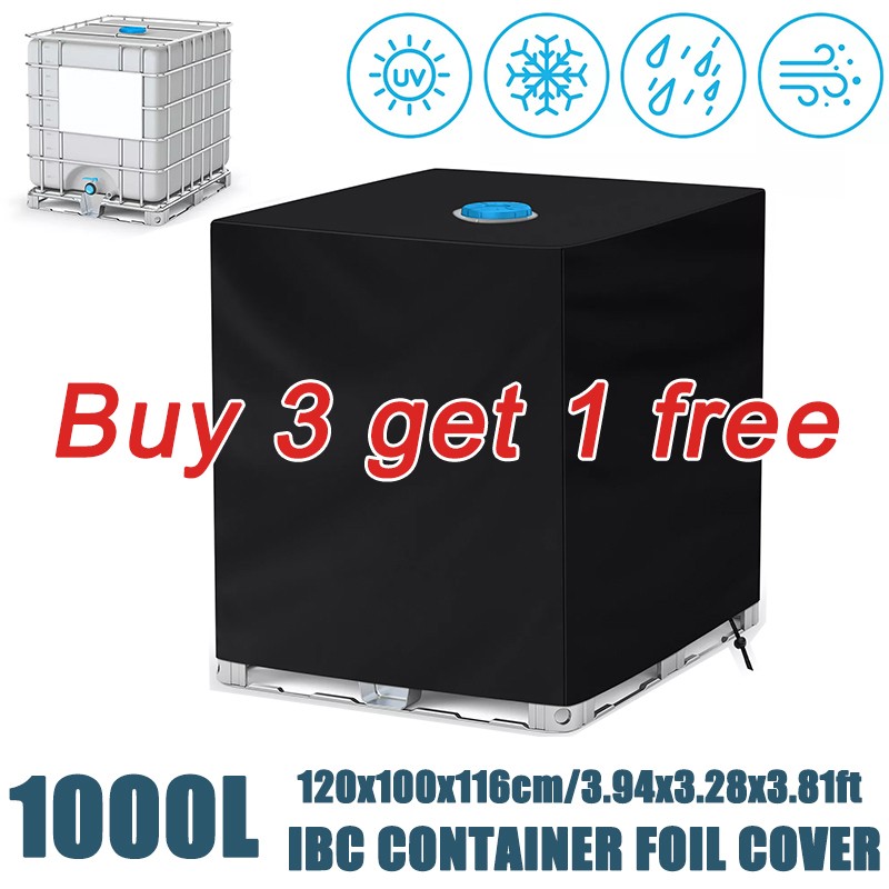 IBC Tote Cover Snow Dust Protector 275 Gallon 1000L Garden Water Tank Waterproof gallery