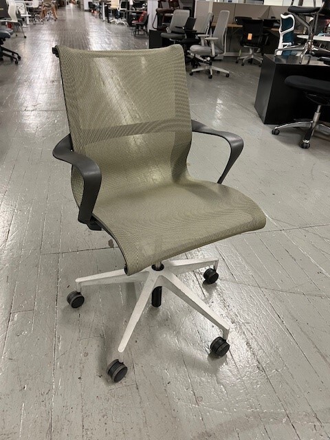 Herman Miller Setu Grey Office desk mesh chair mesh Green Mesh Grey Frame gallery