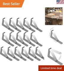 Durable 16 Pack Table Cloth Clips – Rust-Proof Metal for Every Occasion
