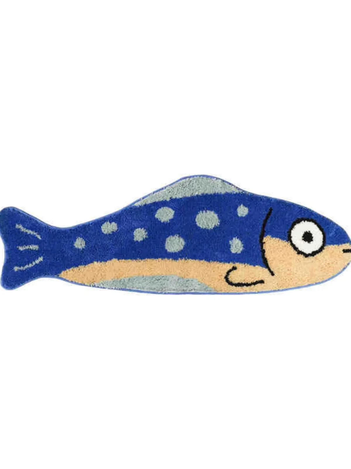 Salted Fish Shape Rug Non-Slip Bathroom Floor Mat Bedroom Bedside Carpet Soft gallery