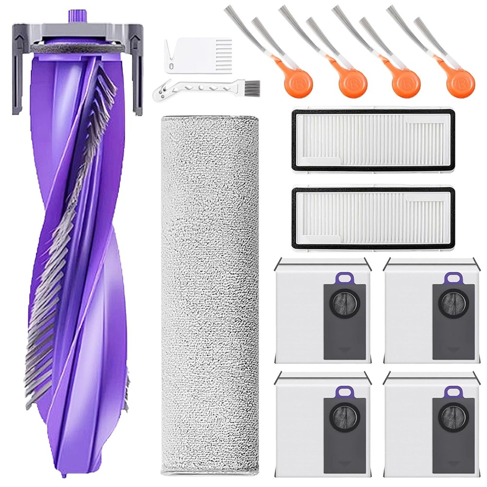 Replacement Parts Accessories Kit Compatible for Narwal Flow 2 Robot Vacuum
