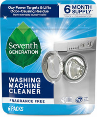 Seventh Generation Washing Machine Cleaner Free Clear 4.2oz 6 Count Packs New
