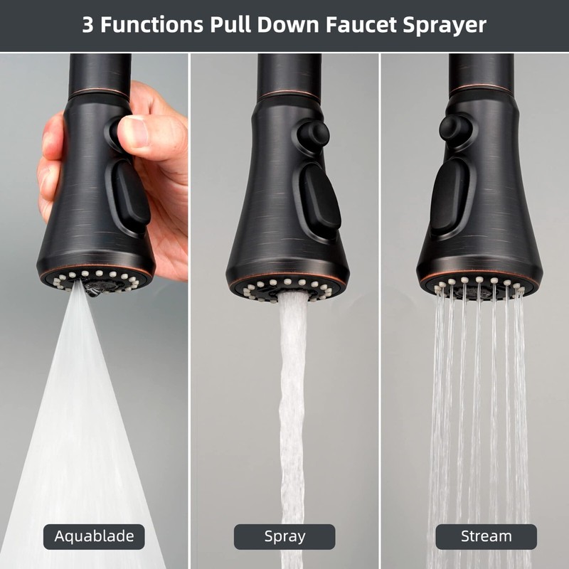Pull Down Spray Head for Kitchen Faucet Compatible with Moen Delta,Kohler Faucet gallery