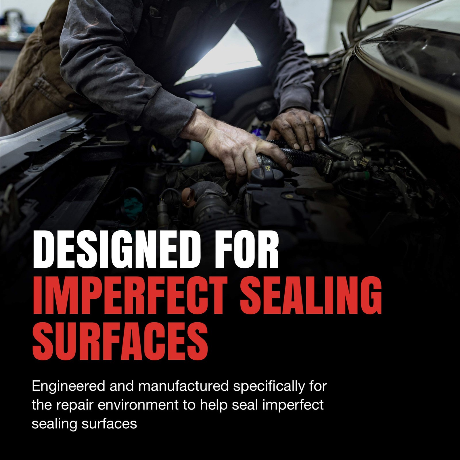 Valve Cover Gasket Set - Proprietary Cork-Rubber for Imperfect Sealing - Fits gallery