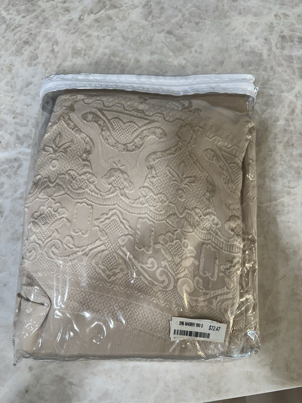 Mohawk Home Sheffield and Galloway 100 Percent Silk Shawl Throw Beige Tassels gallery