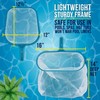 Swimming Pool 12" Leaf Skimmer Net & 16" Rake Net Set - Fine Mesh Netting, Clean gallery