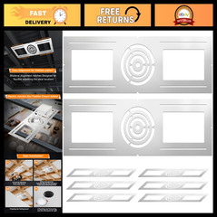 New Construction Mounting Plate for LED Downlights, Slim Recessed Lights, 6PC