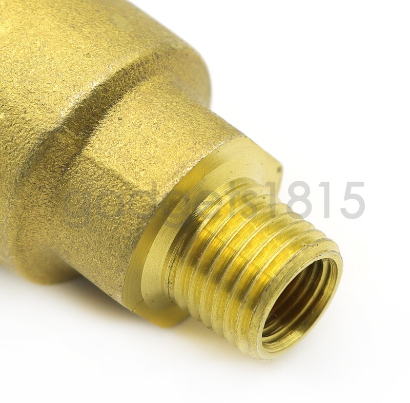 Solid Brass QCC1 Nut Propane Gas Fitting Adapter 1/4" Male Pipe Thread Connector gallery