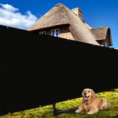 Privacy Screen Fence Mesh Heavy Duty 170 GSM Black 4ft x 25ft Outdoor Yard gallery