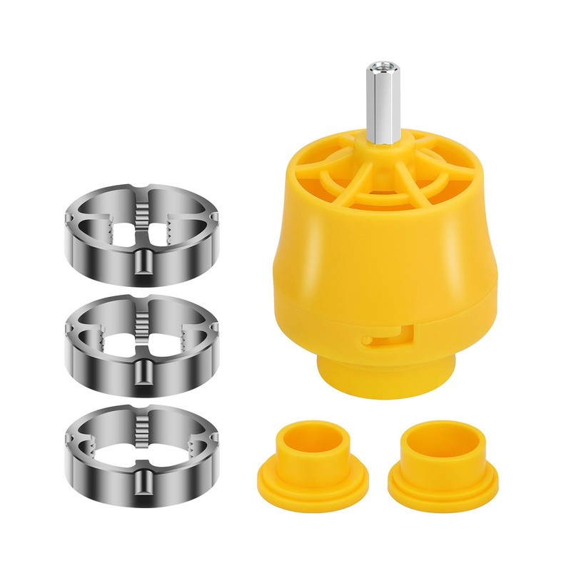 High Quality PVC Thread Maker Tool Pipe Threader with 3 Dies for Electric Drill gallery