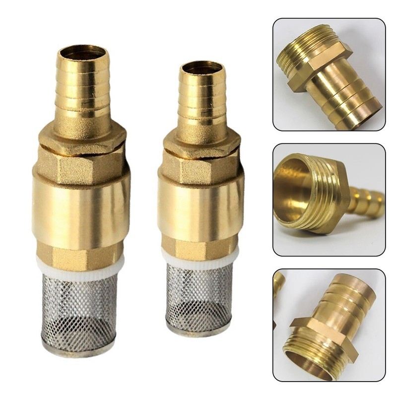 Non-return Valve Suction Strainer Foot Valve Hose Connection 19 25 mm 3/4in 1in gallery