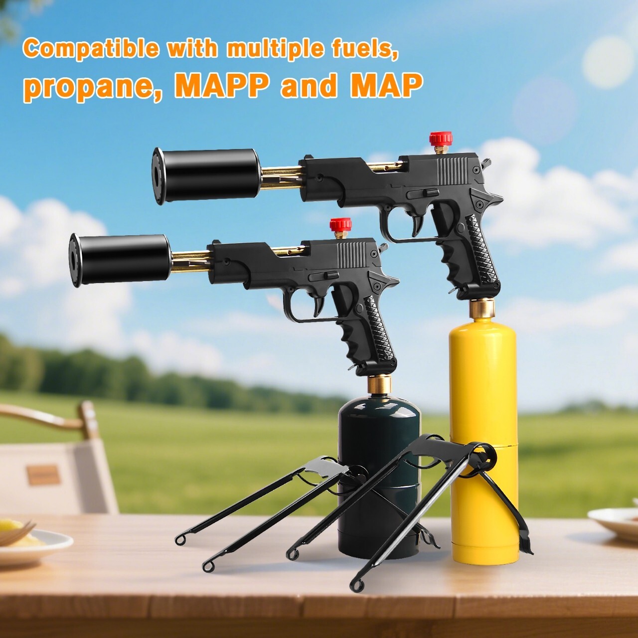DOMINOX Powerful Propane Torch, Adjustable Torch Burner by Propane, MAP and MAPP gallery