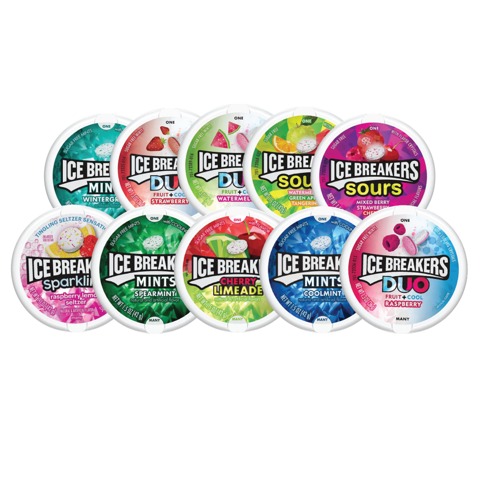 Ice Breakers Variety Flavor | 50 Mints Per Tin | 1.3-1.5oz | Mix & Match Flavors gallery