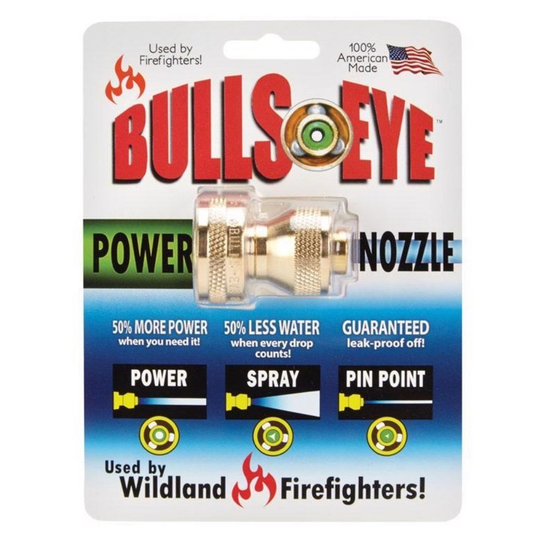 Bullseye Brass 4-Pattern Adjustable High Pressure Fireman's Hose Nozzle 2 L in. gallery