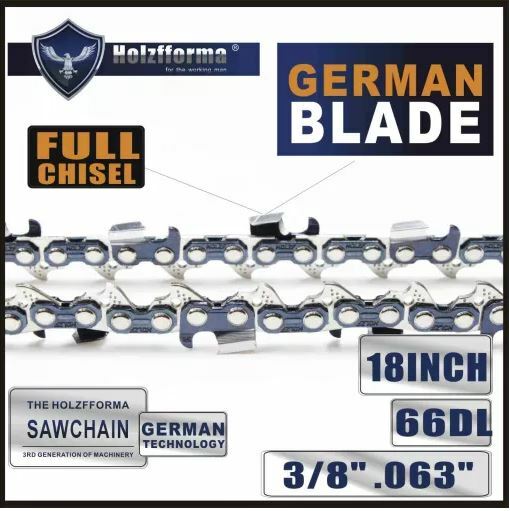 Holzfforma 3/8 .063 18inch 66 Drive Links Saw Chain Wagners gallery