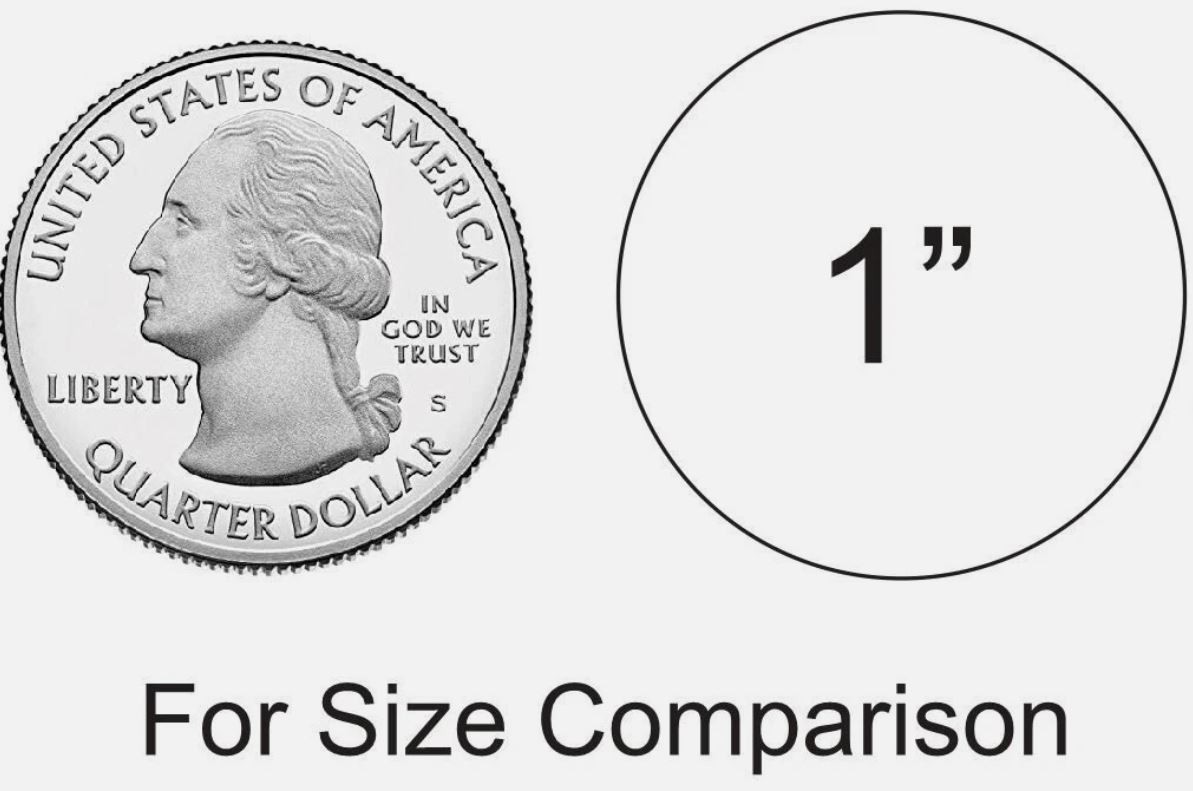 Dots Round Vinyl Color Coded Inventory Label Chrome Silver 1 Inch Stickers gallery