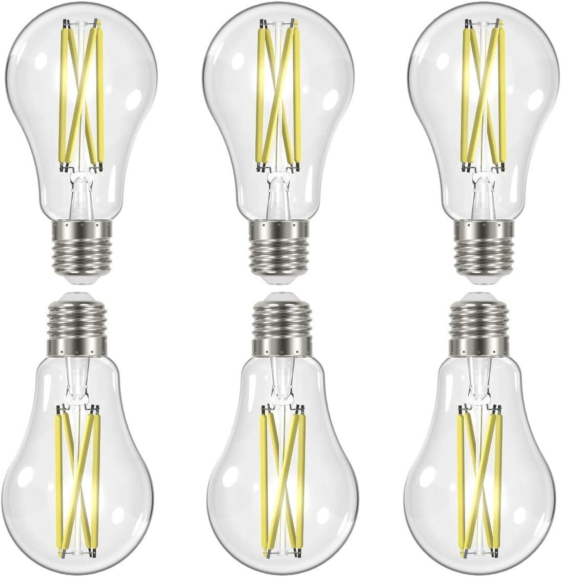 Satco S12432 - 12.5 Watt LED A19 Clear LED Bulbs - 5000K - 120 Volt (6 pack) gallery