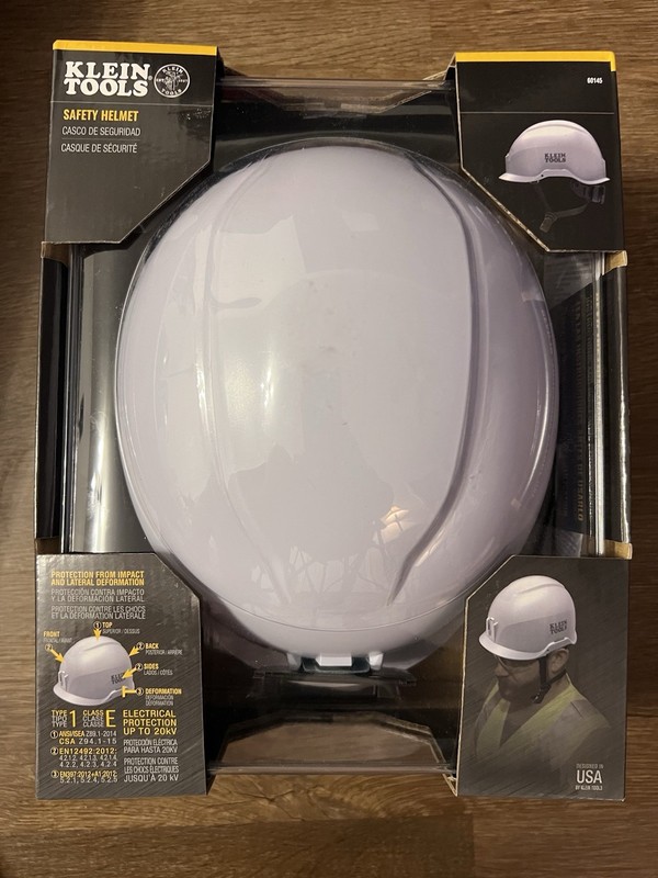 Klein Tools 60145 Safety Helmet Class E Type 1 Hard Hat White New gallery