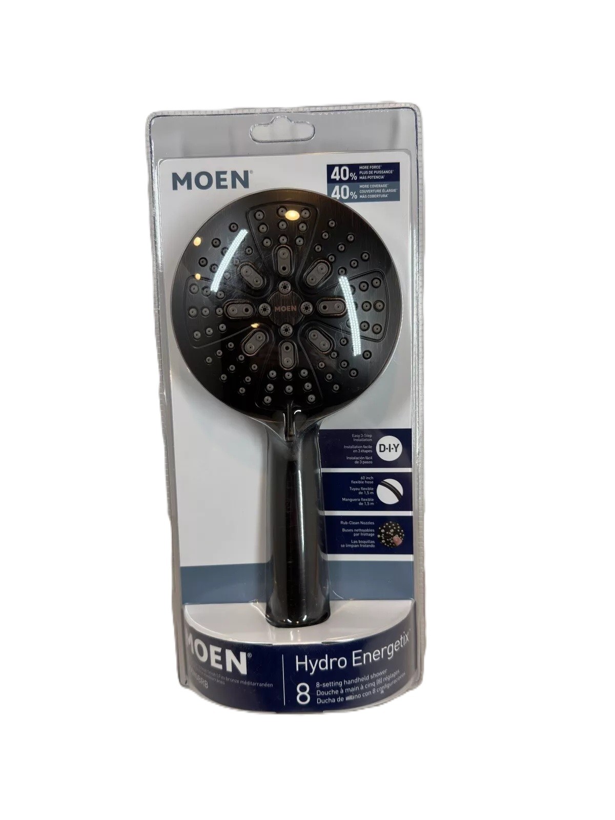 MOEN Hydro EnergetixWall Handheld Shower Head 1.75 GPM in Mediterranean Bronze gallery