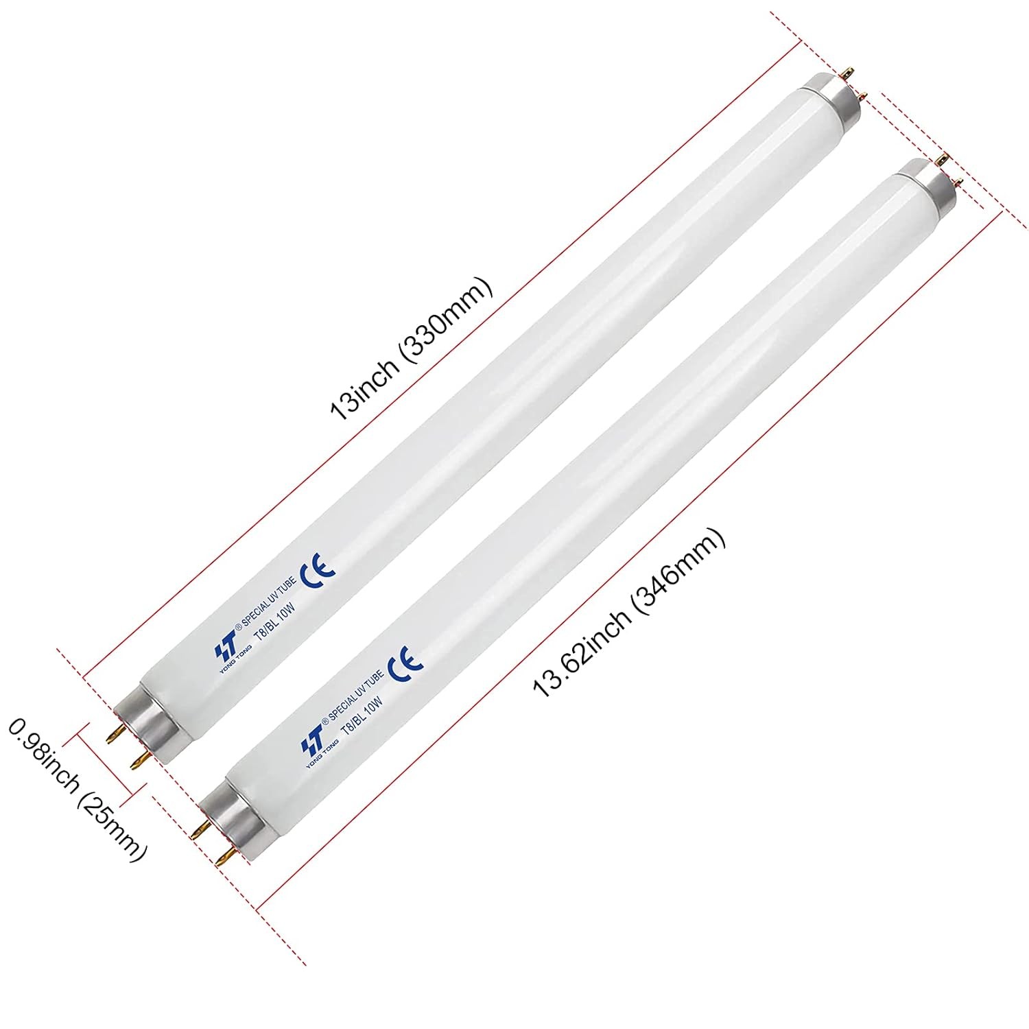 10W UV Light Bulbs Mosquito Trap Standard T8 2 Pack UV Mosquito Repellent Tube gallery